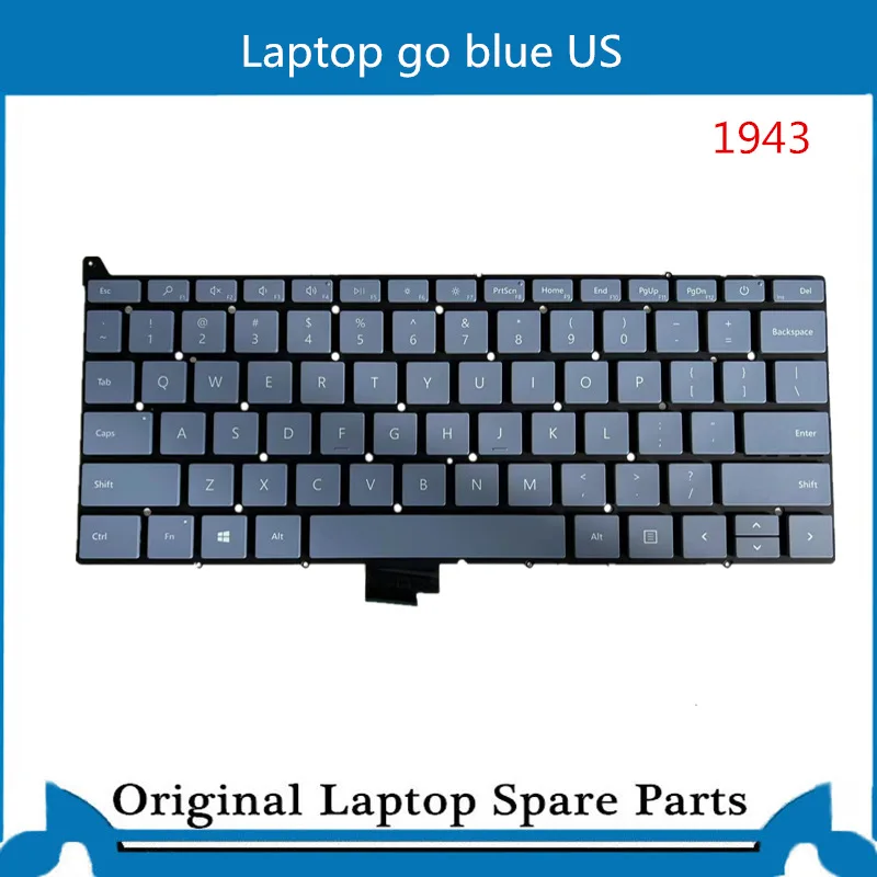 Фото Оригинальная новая клавиатура для ноутбука Microsoft Surface go 1943, голубая версия для США №3