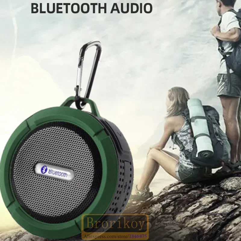 C6 Portable Bluetooth Speaker Wireless Waterproof Shower Speakers for Phone Bluetooth Soundbar Hand Free Car Speaker Loudspeaker 2