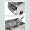 12L Stainless Steel Countertop Fryer For Fried Chicken French Fries Commercial Deep Fryer Machine With Dual Tanks 2