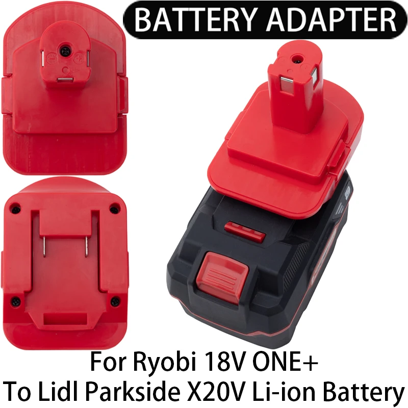Adapter for Ryobi/Bosch/Hitachi 18V LI-ion tools convert to Lidl