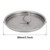 Titanium Cup Lid Camping Pot Lid Gray Mug Lid Lightweight Lid 80/95/120mm Cooking Supplies For Cup Mug Pot Kettle 3