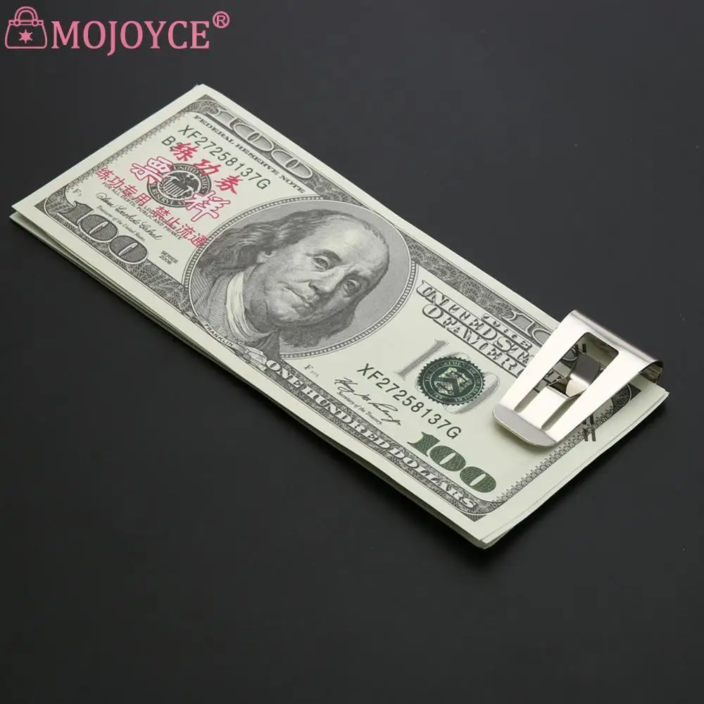 Metal Stainless Steel Money Clip 1-4Pcs for Men