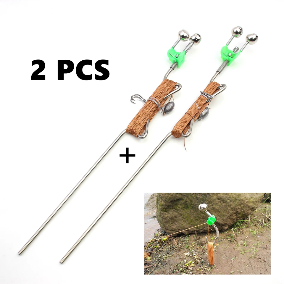 

2 шт., рыболовный крючок из нержавеющей стали, 20 м