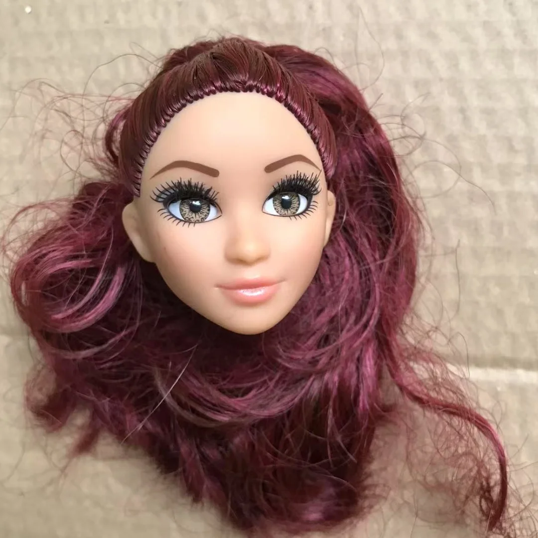 1/6 Puppenköpfe mit Brille und echten Wimpern, beige, braun, weiße Haut, 25 cm, MC2-Körper, kompatible Kopfteile für Puppenfiguren – Detail 27