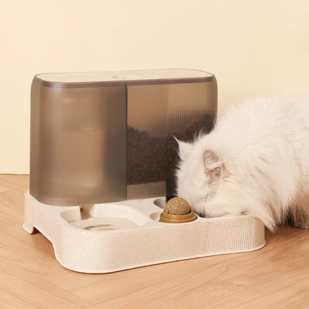 

Large Capacity Cat Automatic Feeder Water Dispenser Wet and Separation Dog Food Container Drinking Water Bowl Pet Supplies