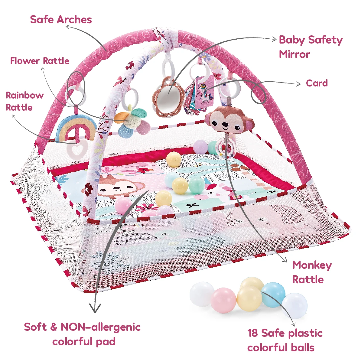 Baby Enlightenment Game Mat Crawling Blanket Early Education Activity Gym Toy Multifunctional Fence Pad Sports Fitness Frame Toy crawling blanket fitness blanket baby play gym toys
