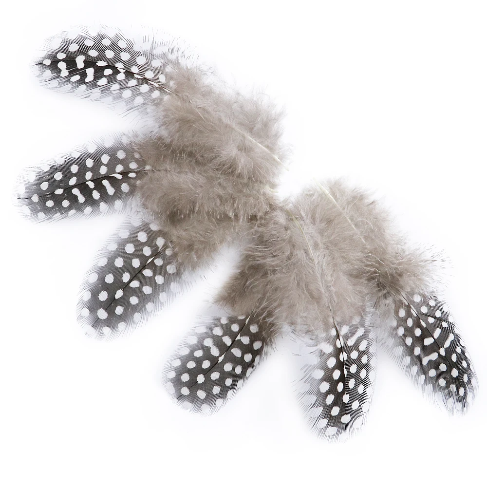 Guinea Fowl Pheasant Feathers 100PCS 5-8cm for Crafts craft feathers,natural feathers,pheasant feathers