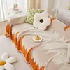 Simple Gradient Sofa Cover Cloth Chenille All-Season Dustproof Scratch-Proof Multifunctional Sofa Covers Blanket Decor Home 5