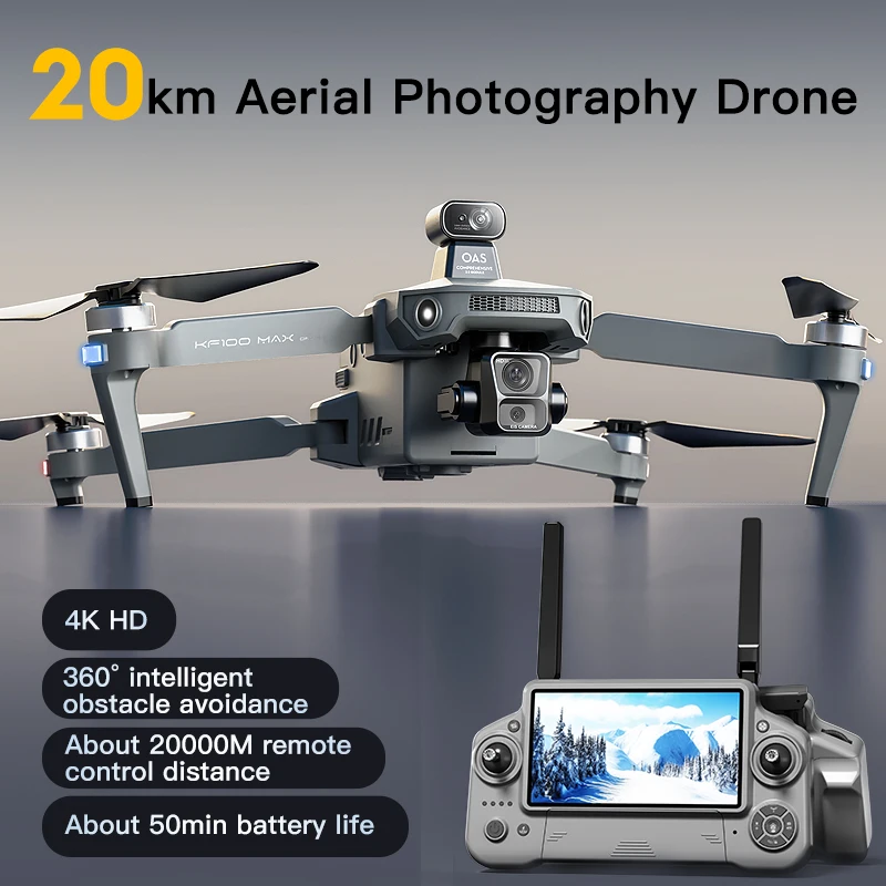 2025 Nuovo drone professionale GPS con schermo per fotocamera HD 8K, gimbal remoto a 3 assi per evitare ostacoli, quadricottero RC brushless FPV - immagine 6