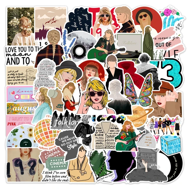 Taylor Swift Stickers 52PCS Singer Tay Decals Art Female Pop Decor For  Swiftie Music Fan Vinyl Laptop Computer Travel Case Snowboard Decorations  on Galleon Philippines
