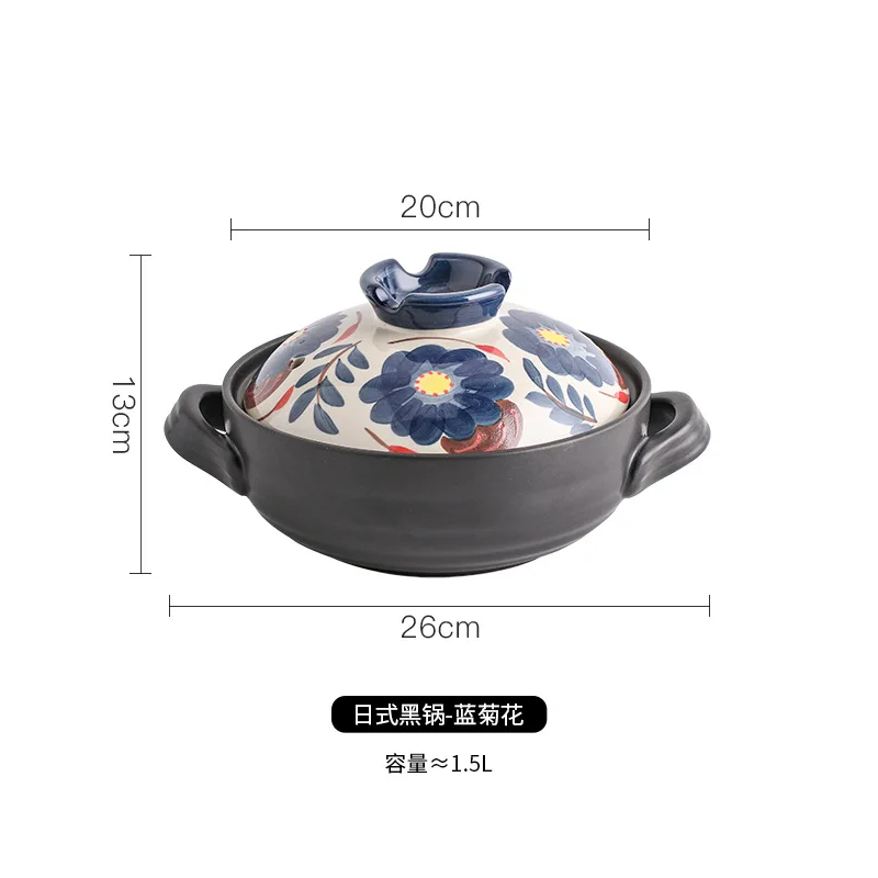 Pentole in argilla giapponese per cucinare pentola a cottura lenta pentola a Gas speciale pentola per zuppa casseruola pentola in ceramica pentole e padelle  15