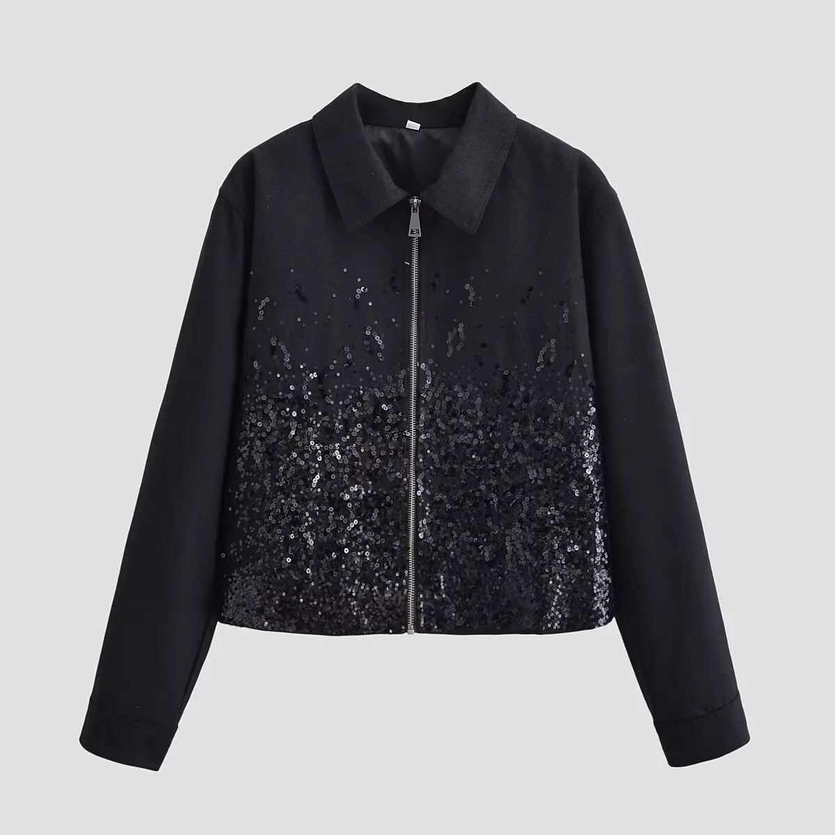 Street Sequin Women Jacket Y2k Long Sleeve Zippers Female Casual Jackets Coat 2026 Spring Unisex New Outwear ﻿ ﻿ ﻿ ﻿ ﻿