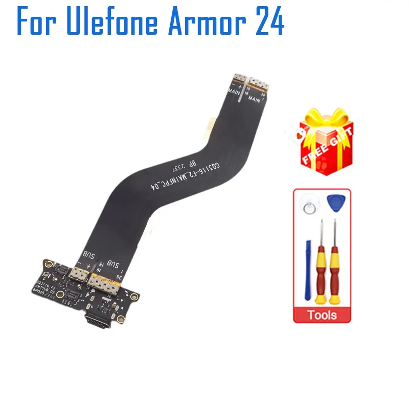 

New Original Ulefone Armor 24 USB Board Charging Port Board With Main FPC Cable Flex FPC For Ulefone Armor 24 Smart Phone