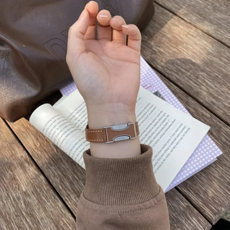 Premium Leather Wrist Strap for Smart Watches - Men & Women Edition