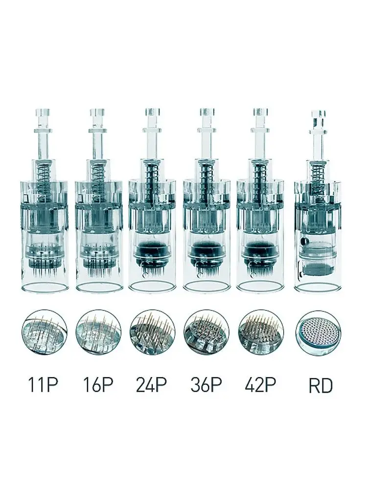 La migliore penna per microneedling digitale wireless Derma Ultima Dr Realpen M8 a 6 velocità con 22 cartucce di aghi DermaPen._voghion.com