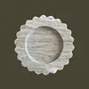 Wholesale Customization 1pc Sample Price D20x2CM Small Round Scallop Tray Storage Natural Marble Stone Travertine Trinkets Bowl 6