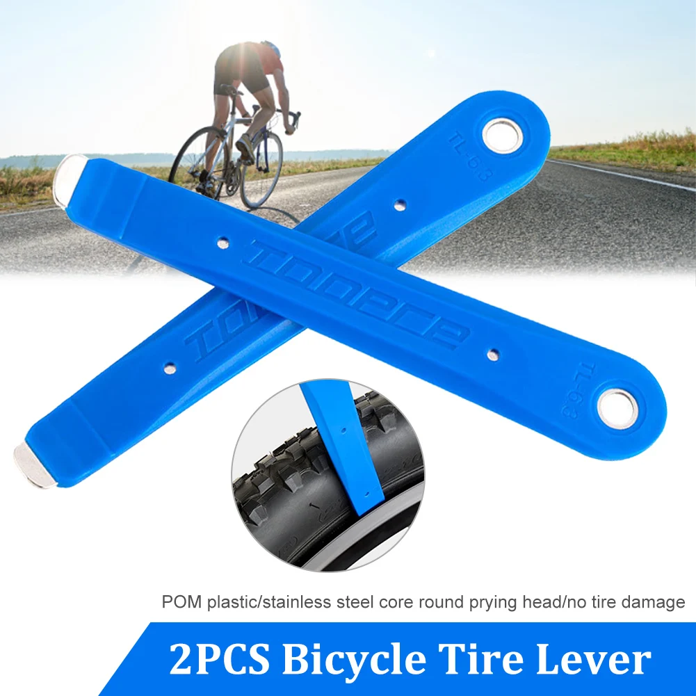 

2Pcs Bicycle Tire Lever Tire Removal Tools Pry Bar Tyre Spoon Ultralight MTB Road Bike Wheel Repair Tools Cycling Accessories