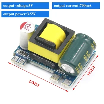AC-DC 3.3V/5V/12V ตัวแปลงบั๊กที่แม่นยำ AC 220V ถึง5V DC Step Down Transformer โมดูล1A 12W 13