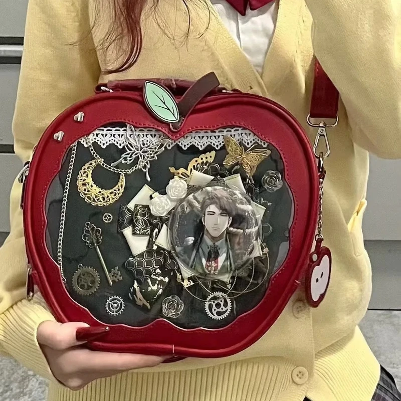 New Girl Harajuku Niche Design Apple Crossbody Bag Handbag Sweet Style Cute Ulzzang Ita Bag Y2K Backpack Preppy Style ItaBag