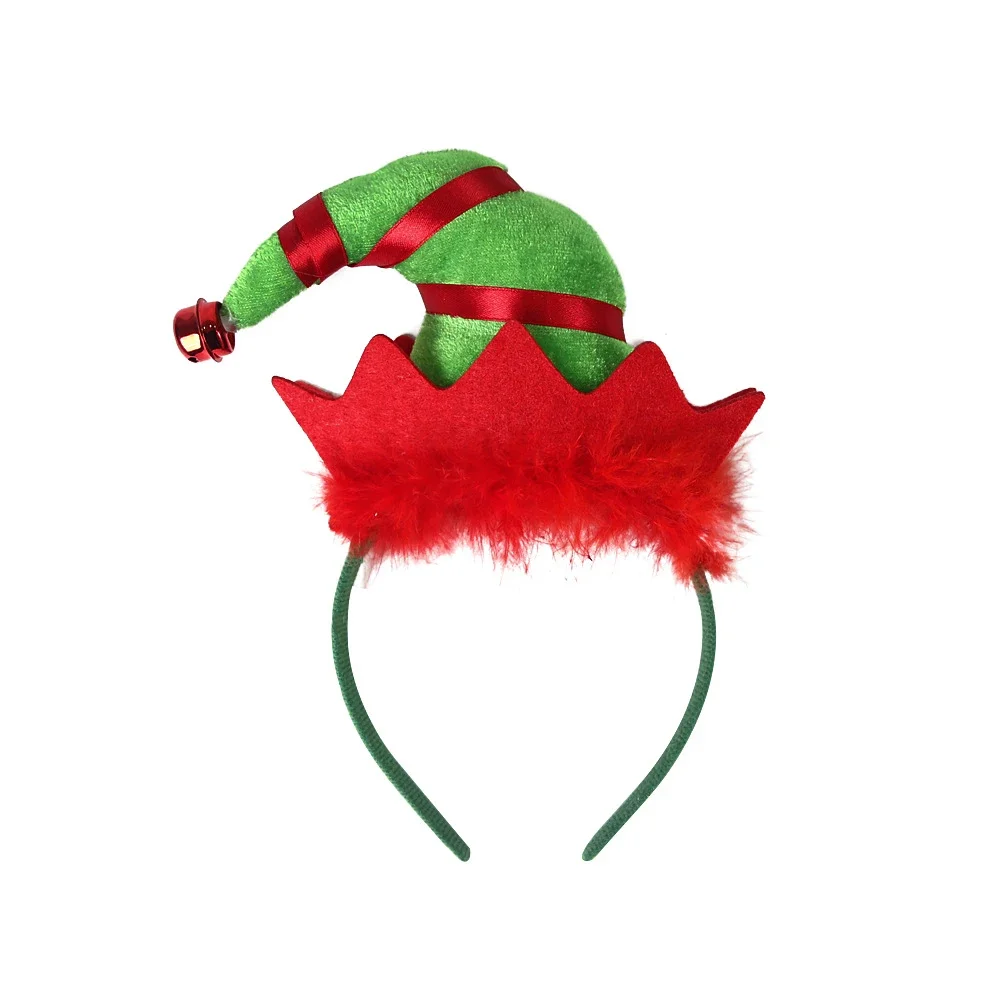 AIEDECOPT Cerchietti per Capelli di albero Natale, Fascia di Verde Natalizia, Cerchietto albero di Natale,Copricapo Natalizio, per Donna Ragazza
