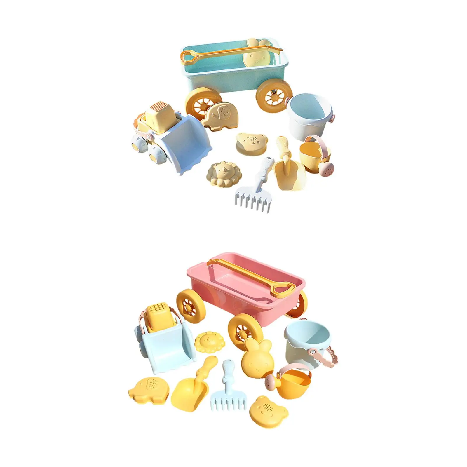 Cart Beach Toys Watering Can Beach Bucket Beach Sand Toys Set for Garden
