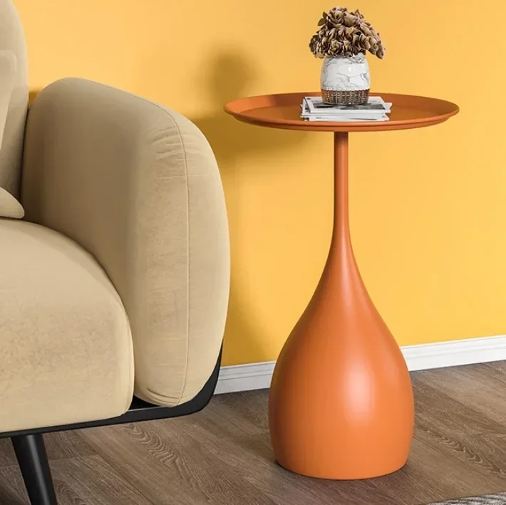 Description Picture 4 of itemSmall Round Mini Wrought Iron Side Table Sofa End Table Living Room Corner Table Home Bedside Tables