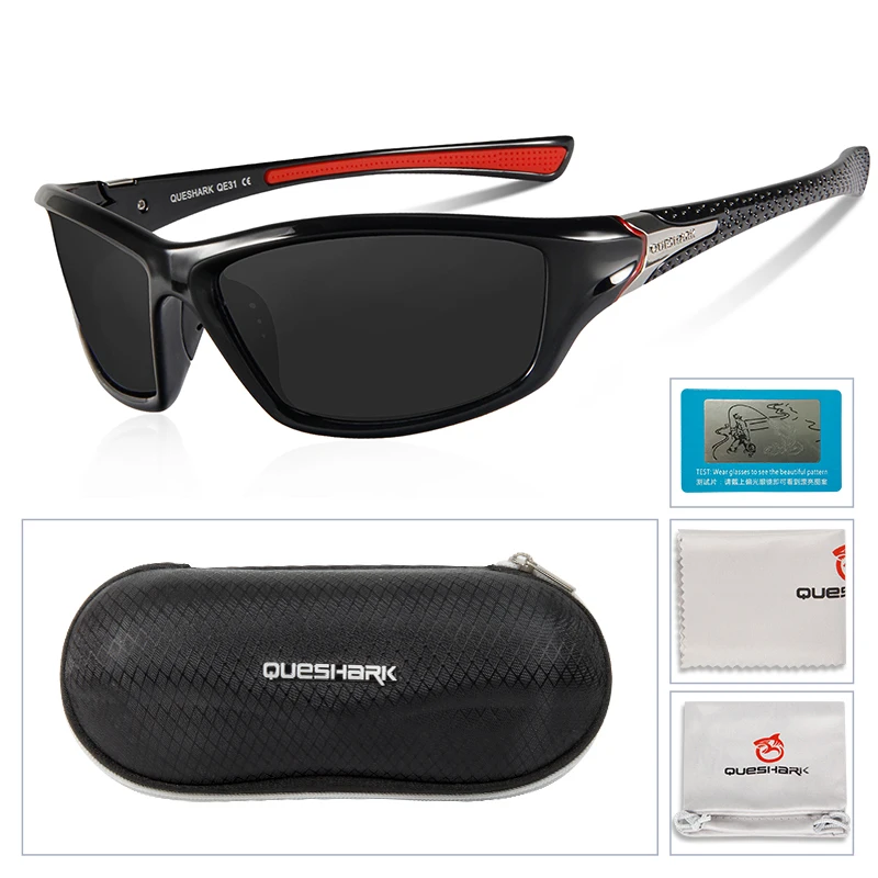 QUESHARK Women Men HD Polarized Fishing Sunglasses Sports MTB Bicycle Eyewear Riding Road Bike Cycling Glasses polarized sunglasses fishing sunglasses