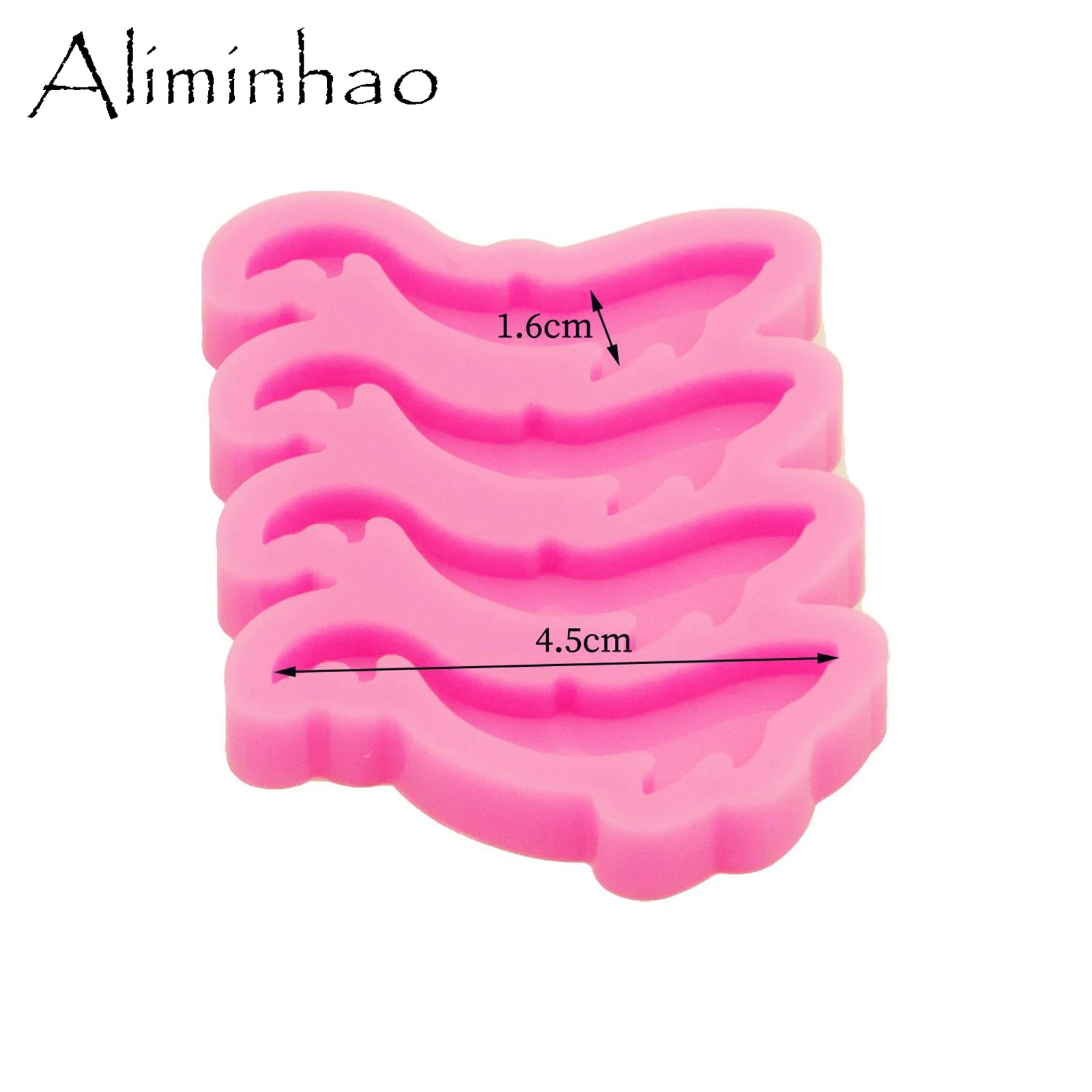 DY0265 Shiny Dolphin Silicone Molds DIY Epoxy Resin Craft Keychains Mould-Chocolate Fondant Cake Mould Silicone Mold