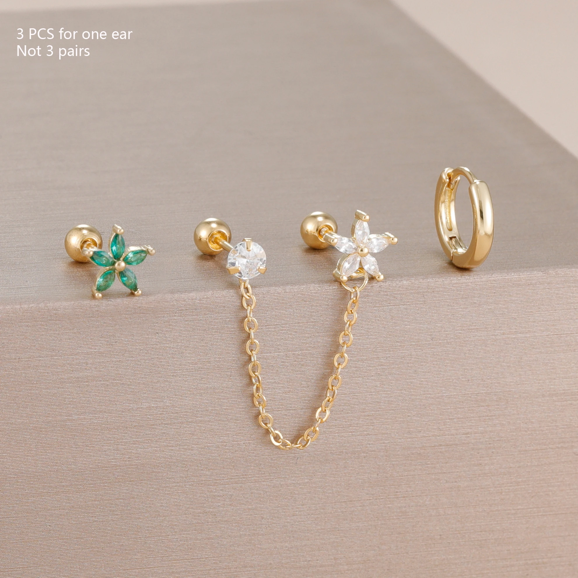 Gold-green-3PCS