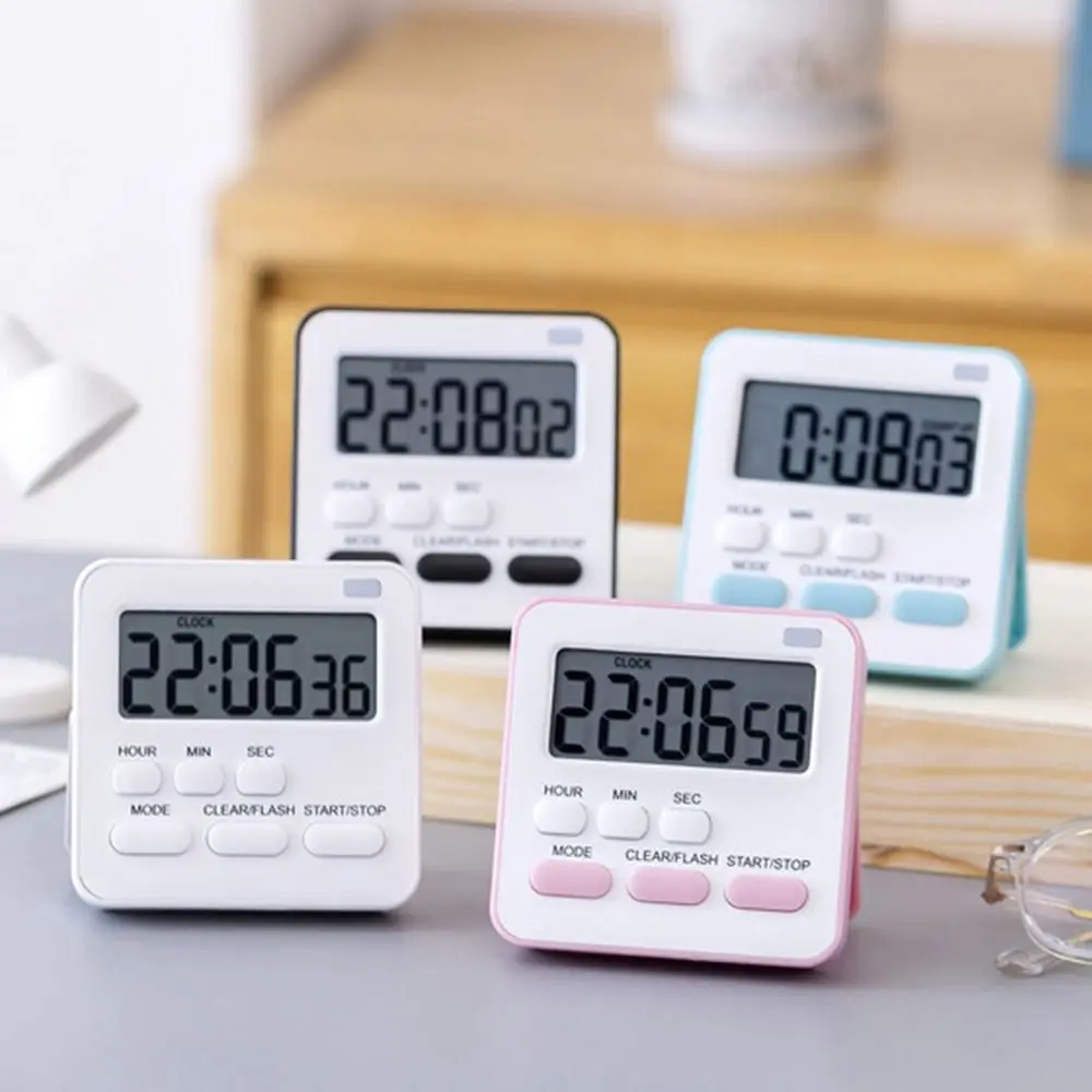 Digital LCD Display Kitchen Timer with Alarm Clock Function