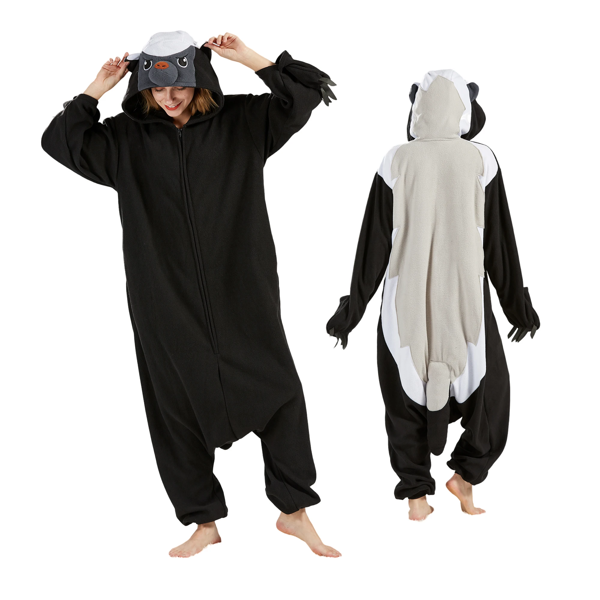Unisex Adult Onesies Animal Cosplay One Piece Pajamas Unisex Sleepwear Costume 