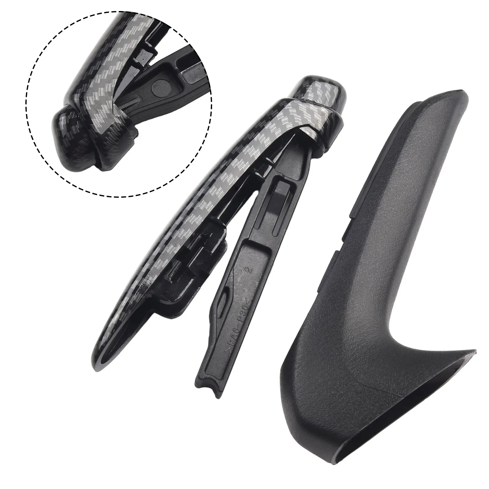 Car Front Hand Brake Trim Cover Fit For-Honda Civic Coupe Sedan 2006-2011 Carbon Fiber Car Accessories Handbrake Parts