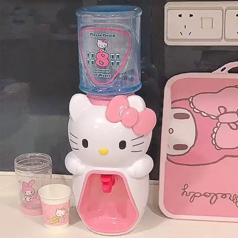 

Милая мультяшная аниме Hello Kittys My Melody 8 чашек воды мини диспенсер воды милый офисный Маленький питьевой фонтан подарок