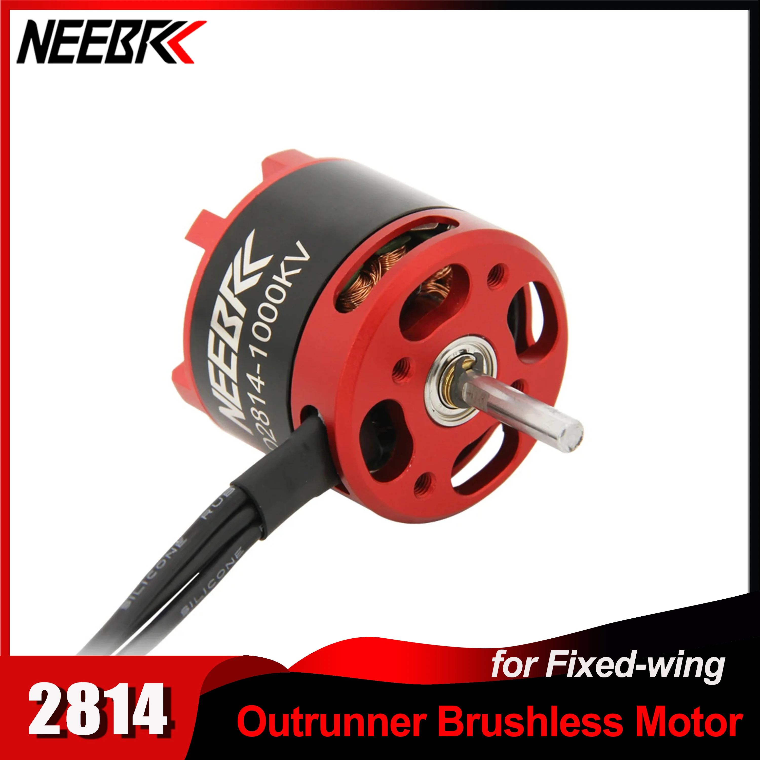 NEEBRC 2814 1000KV Outrunner Brushless Motor 3-4s for RC Fixed Wing FPV ...