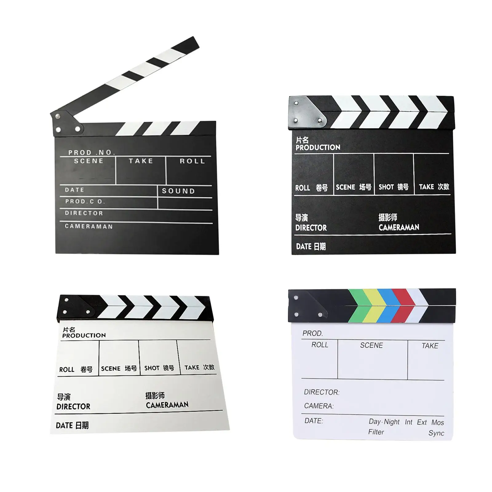 Film Movie Clapboard Clapper Board Slate Clapperboard Compact Size