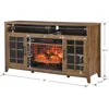 TV Stand for 65" TV, w/Electric Fireplace KD Insert and Storage Cabinet, Heater w/Remote, Fireplace TV Console for Living Room 6
