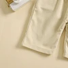 2024-07-18 Lioraitiin 3-24M Baby Girl Summer Overalls Infant Wide Leg Solid Color Jumpsuit Front Pocket Suspender Pants Outfits 5
