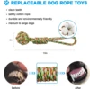 1 Pack Pet Braided Rope Nep Chew Toys Funny Dog Swing Toy Door Pull Abrasion Resistant & Bite Resistant Rope 2