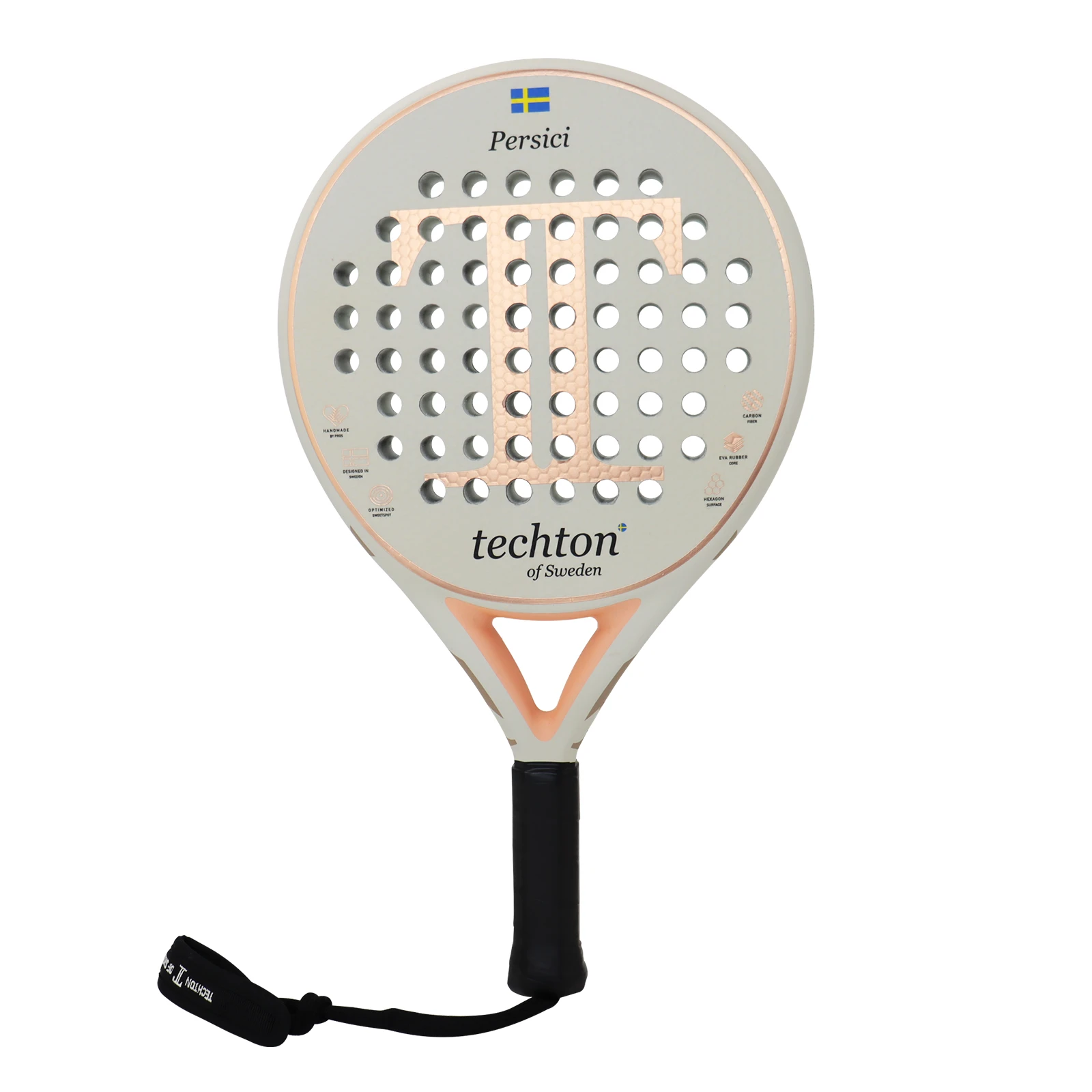 【未使用】パデルラケット ケース付き / Padel racket Padel Racket with Cover bag Optimized Sweetspot Sweden Map