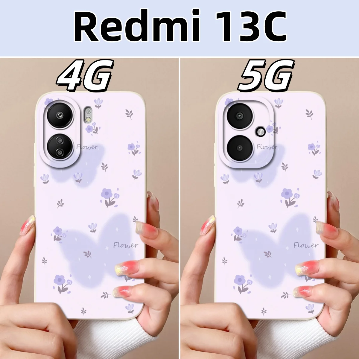 Floral Print Full Protection Soft Silicone Phone Case