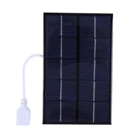 Pour divers scénarios plaque solaire USB Portable 5W 5V panneau de cellules solaires polysilicium pour téléphone Portable et ordinateur chargeur solaire 4