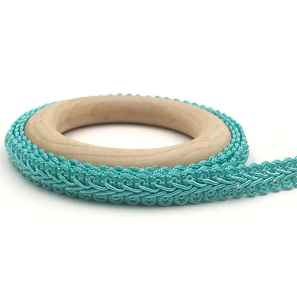 Neue 1,2 cm Spitze Trimmen Band Polyester Tausendfüßler Geflochtene Spitze Nähen Kleidung Zubehör Kurve Spitze DIY Handwerk Hochzeit Decor – Detail 18