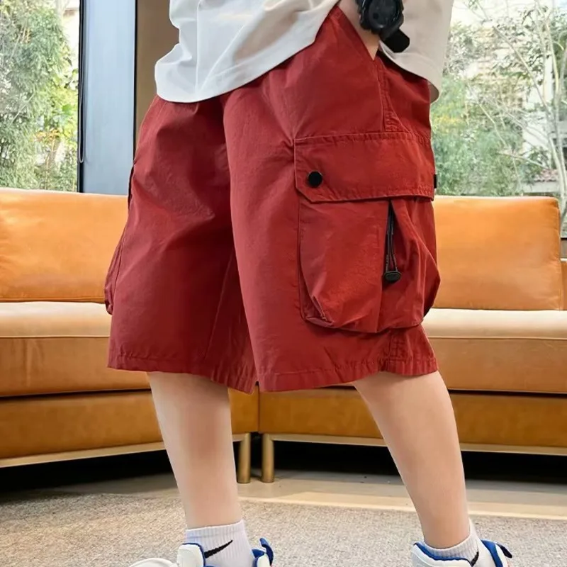 Pantaloncini Da Bambino, Pantaloni A Cinque Pezzi, Pantaloni Estivi Sottili, Grandi Per Bambini, Pantaloni E Pantaloni Da Ragazzo Di Strada