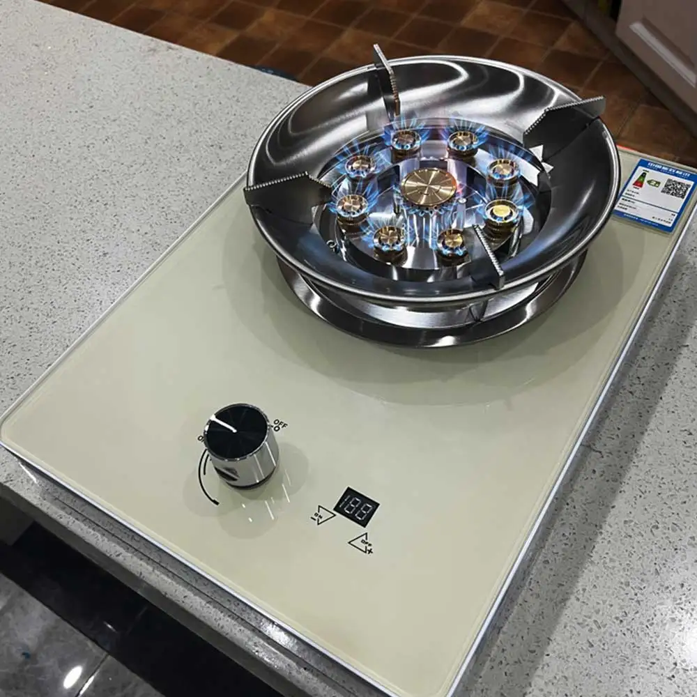 Timing Desktop Gas Stove Cooktop Liquefied Gas Stove Natural Household Embedded High-power Fierce Gasbrenner