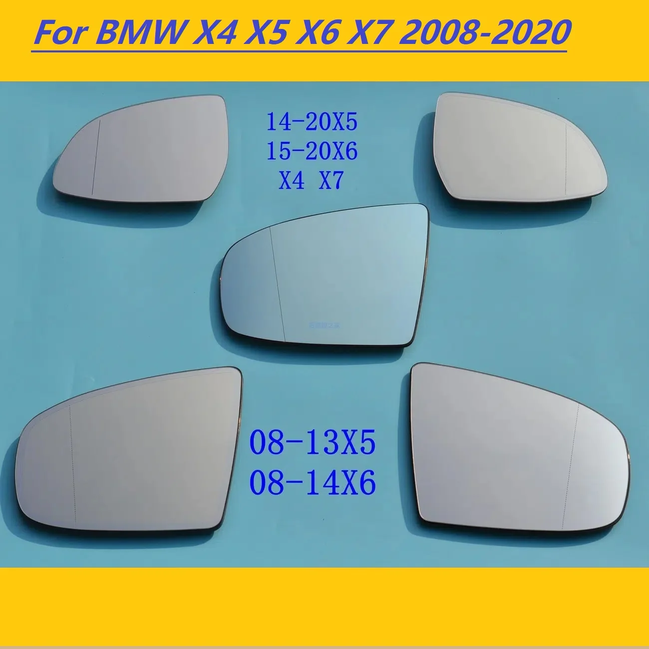 

Rearview Mirror Glass Heated For BMW X4 X5 X6 X7 2008-2020