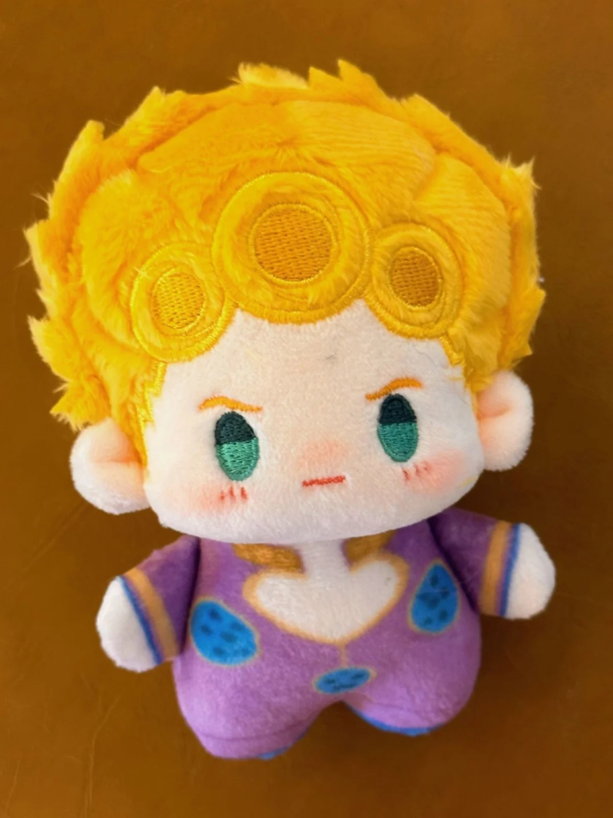 Jojojojo'S Bizarre Adventure Giorno Giovanna Bruno Buccellati Anime Peluche 10Cm Cute Doll Ciondolo Zaino Portachiavi Regalo Di Natale