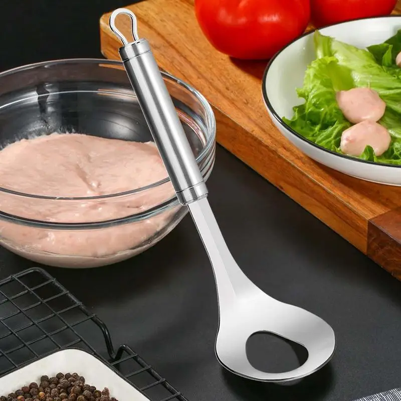 Stainless Steel Meatballs Spoon Non-Stick Meatball Maker Kitchen Meat Tools Manual Food Processorle Fish Balls Utensils