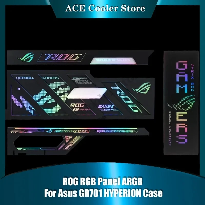 Rog Gr701 Hyperion Case Painéis Rgb Luminosa Lâmpada Board Luz Divina Síncrona 5v Sincronização