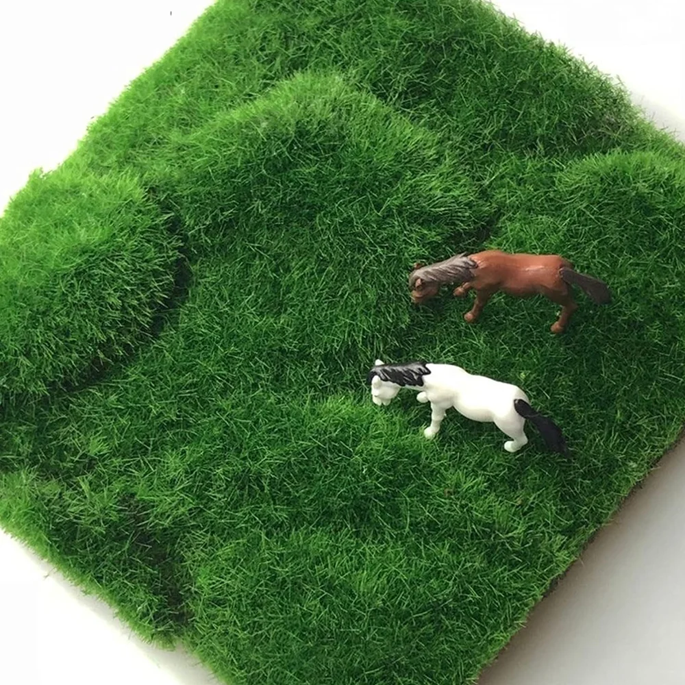 Cuttable Künstliche Simulation Moos Rasen Grüne Pflanze Gras Rasen Permanent Mini Landschaft Bonsai Hochzeit Garten DIY Dekoration – Detail 14