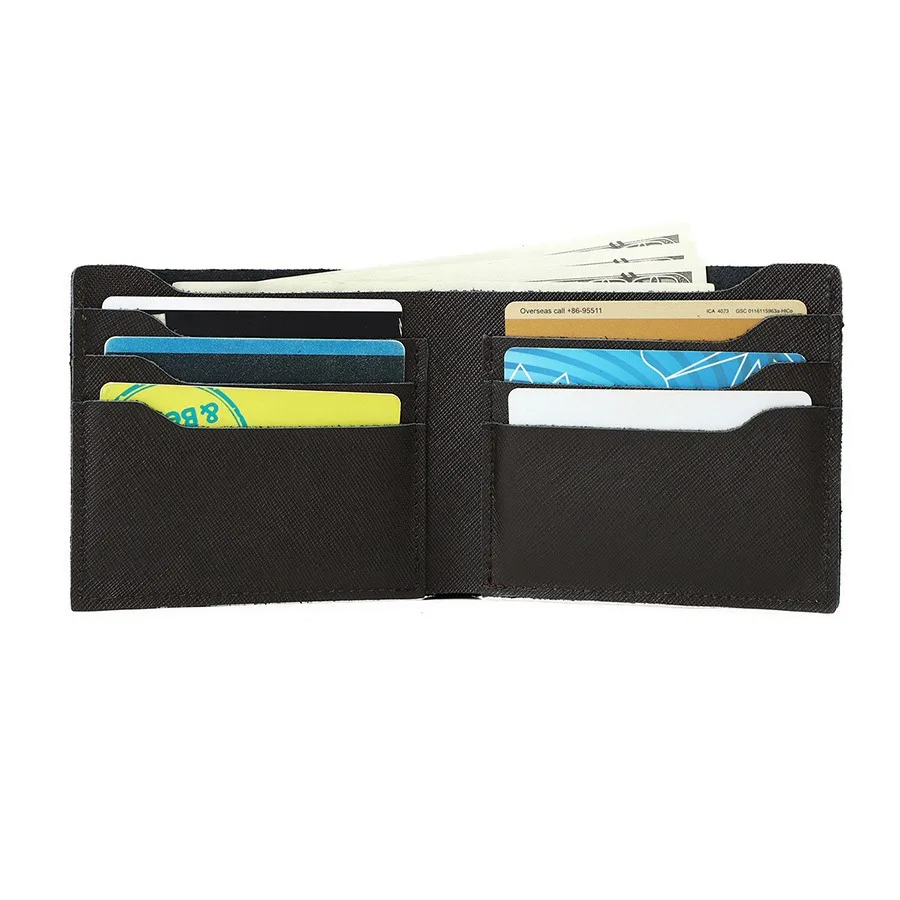 Slim Men's Leather Wallet with Multiple Card Slots